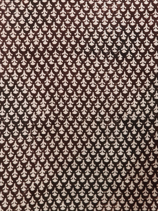 Beige Black Green Hand Block Printed in Natural Colors Cotton Mul Saree - S031702924