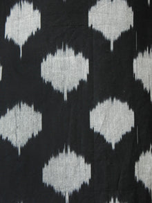 Black Grey Ikat long Cotton Kurta With Front Pockets - K166F1442