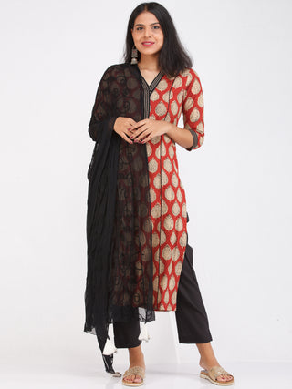 Bahaar Afra - Kurta Pants & Dupatta - KS01D890D