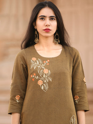 Shishir Esha - Faux Wool Kurta - KK01A0001