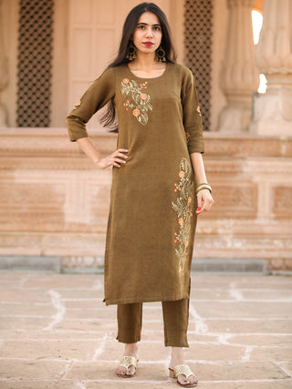 Shishir Esha - Faux Wool Kurta - KK01A0001