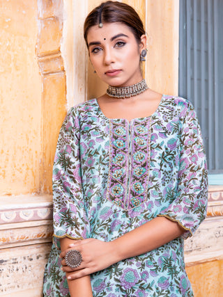 Utsav Bahaar Chanderi Silk Kurta