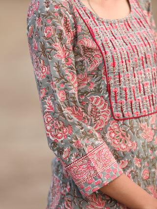 Fiza Samah Set Of Kurta Pant Dupatta