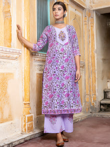 Utsav Nayan Set Of Chanderi Silk Kurta Pants Dupatta