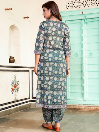 Jashn Sushma Set Of Kurta Salwar Pants Dupatta