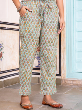 Jashn Noori Set Of Kurta Pants Kota Doria Dupatta