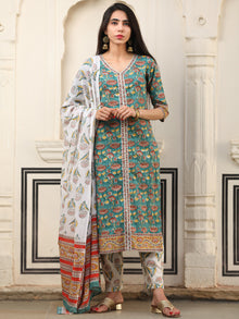 Harit Sanaz Set Of Kurta Pant Dupatta