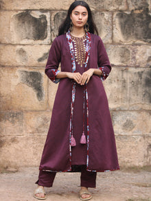 Shishir Prabhat - Handloom Woolen Reversible Jacket - KJ012A0012