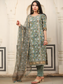 Harit Anjum Set Of Kurta Pant Dupatta