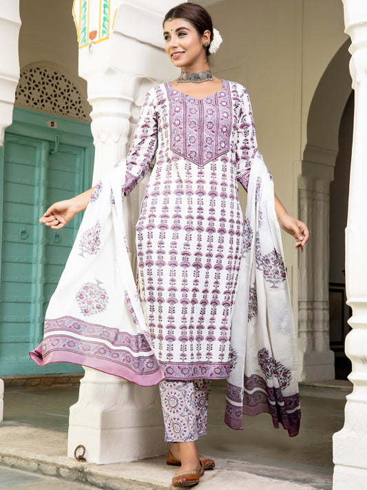 Jashn Sneh Set Of Kurta Pants Dupatta