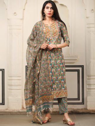 Harit Parizaad Set Of Kurta Pant Dupatta