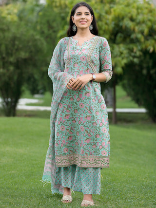 Nayab Gulshan - Kurta Palazzo & Kota Doria Dupatta - KS05A2565D