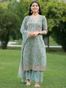 Nayab Gulshan - Kurta Palazzo & Kota Doria Dupatta - KS05A2565D