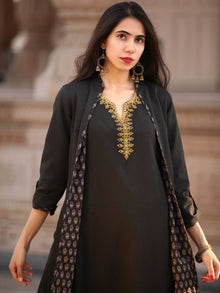 Shishir Ansh - Handloom Woolen Reversible Jacket - KJ05A0005