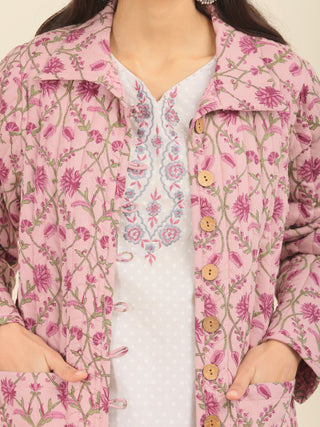 Shishir Jasmine Quilted Reversible Jacket