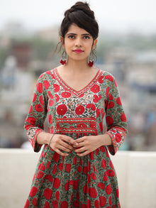 Rozana Uzma - Set of ALine Kurta Pants & Dupatta - KS134A2477D