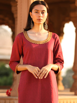 Shishir Nayab - Faux Wool Kurta - KK07A0007