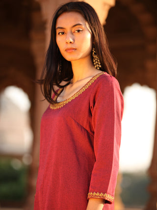 Shishir Nayab - Faux Wool Kurta - KK07A0007