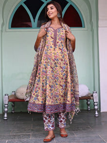 Jashn Palak Set Of Anarkali Kurta Pants Dupatta