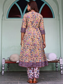 Jashn Palak Set Of Anarkali Kurta Pants Dupatta