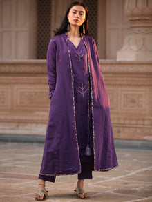 Shishir Ibadat - Handloom Woolen Reversible Jacket - KJ09A0009