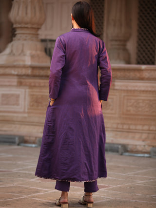 Shishir Ibadat - Handloom Woolen Reversible Jacket - KJ09A0009