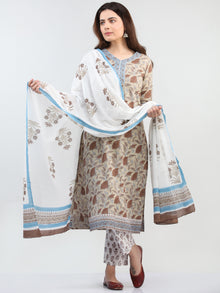 Zohra Sufia - Set of Kurta Pants & Dupatta - KS12A2501D