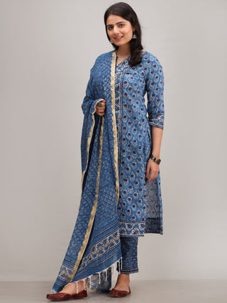 Jashn Nagma - Set of Kurta Pants & Dupatta - kS29GYYYD