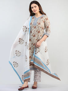 Zohra Sufia - Set of Kurta Pants & Dupatta - KS12A2501D