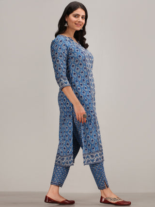 Jashn Nagma - Set of Kurta Pants & Dupatta - kS29GYYYD
