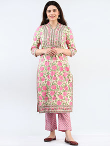 Zohra Aleena - Set of Kurta Pants & Dupatta - KS02A2493D