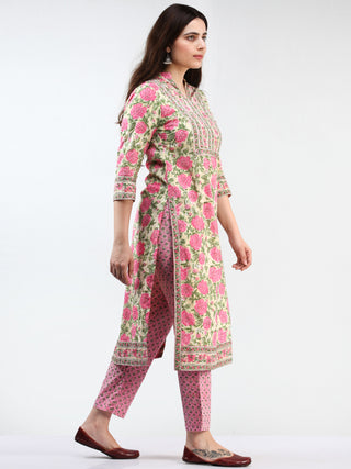 Zohra Aleena - Set of Kurta Pants & Dupatta - KS02A2493D