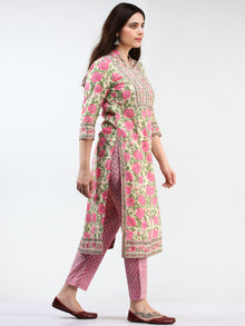 Zohra Aleena - Set of Kurta Pants & Dupatta - KS02A2493D