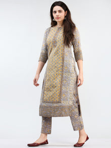 Zohra Ghazala - Set of Kurta Pants & Dupatta - KS76B2495D