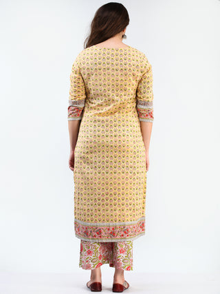 Zohra Gauher - Set of Kurta Palazzo & Dupatta - KS60V2492D