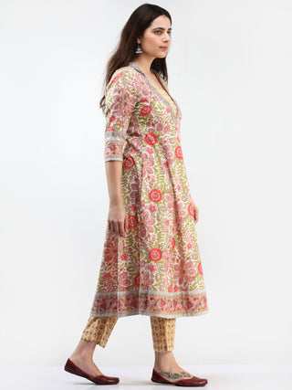 Zohra Amna - Set of Kurta Pants & Dupatta - KS163A2492D