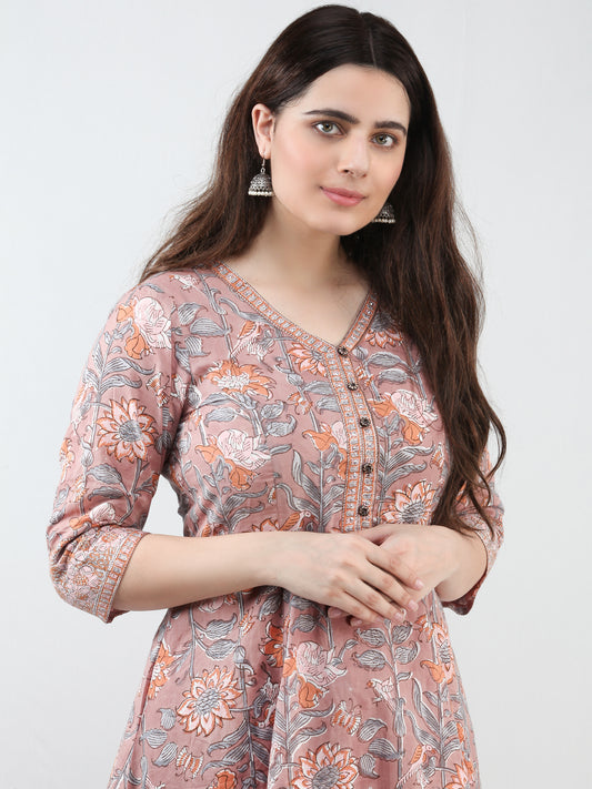 Zohra Fana -  Kurta With Tie up Waist - KK19A2505