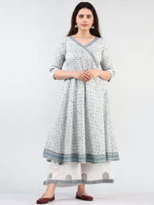 Zohra Mehran - Set of Angrakha Kurta Palazzo & Dupatta - KS20B2504D