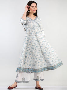 Zohra Mehran - Set of Angrakha Kurta Palazzo & Dupatta - KS20B2504D