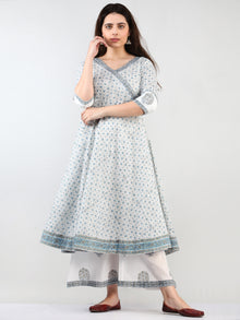 Zohra Mehran - Set of Angrakha Kurta Palazzo & Dupatta - KS20B2504D