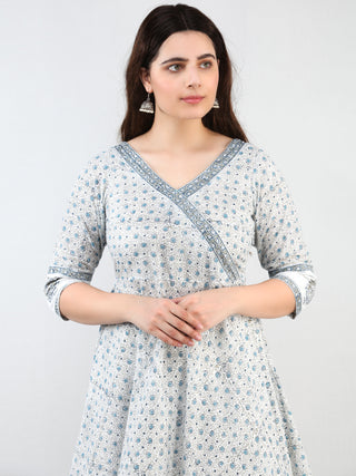 Zohra Sehar - Set of Angrakha Kurta Palazzo & Dupatta - KS20A2504D