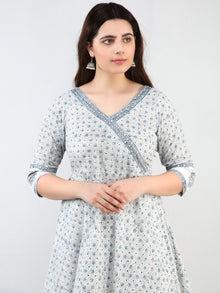 Zohra Mehran - Set of Angrakha Kurta Palazzo & Dupatta - KS20B2504D