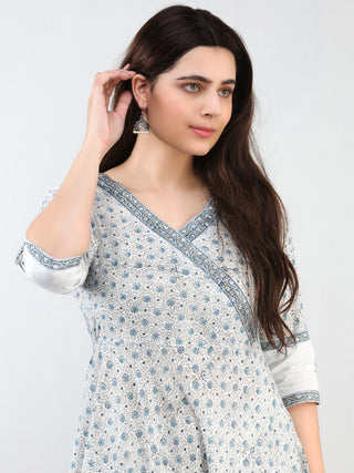 Zohra Sehar - Set of Angrakha Kurta Palazzo & Dupatta - KS20A2504D