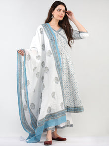 Zohra Sehar - Set of Angrakha Kurta Palazzo & Dupatta - KS20A2504D