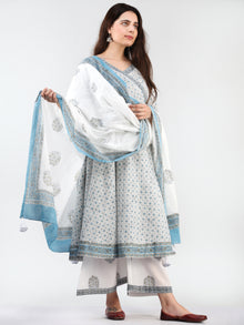 Zohra Sehar - Set of Angrakha Kurta Palazzo & Dupatta - KS20A2504D