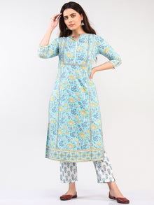 Zohra Gulbagh - Set of Kurta Pants & Dupatta - KS14B2502D