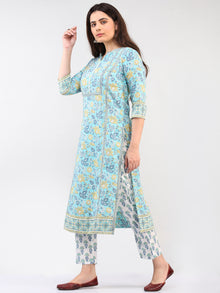 Zohra Gulbagh - Set of Kurta Pants & Dupatta - KS14B2502D