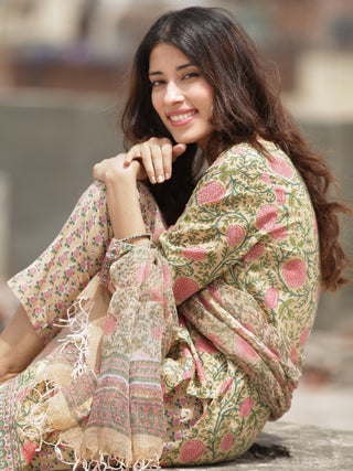 Fiza Nida Set Of Kurta Pant Dupatta