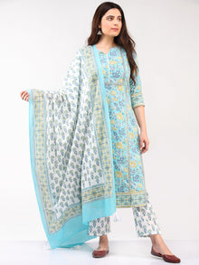 Zohra Gulbagh - Set of Kurta Pants & Dupatta - KS14B2502D