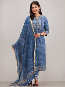 Jashn Rehnaz - Set of Kurta Pants & Dupatta - kS60NYYYD
